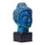 Aldo Londi for Bitossi Mid Century Blue Buddha Bust For Sale