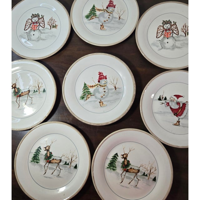 American Atelier Christmas Plates- Set of 22 For Sale - Image 13 of 16
