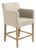 Avignon Slipcover Counter Stool - Natural Linen / Natural Oak Frame For Sale