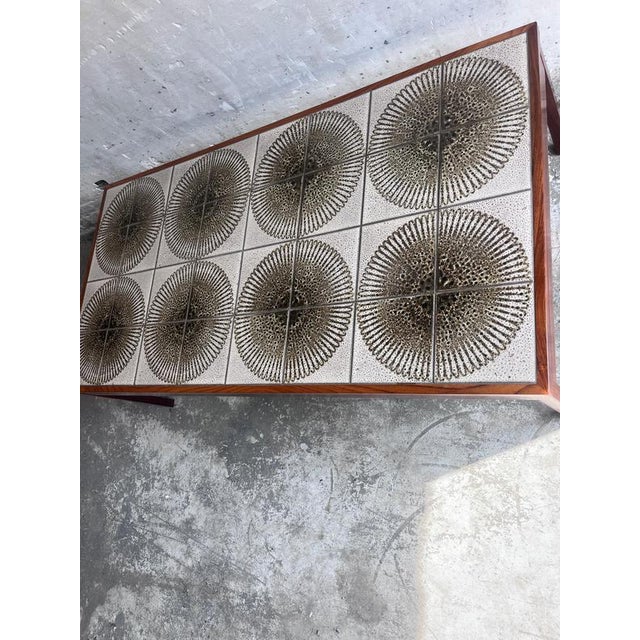 Danish Ceramic Tile Coffee Table, Denmark, 1970s For Sale - Image 10 of 11