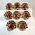 American Vintage Boho Chic Americana Arts & Crafts Enameled Tole Turkey Napkin Ring - Set of 8, Thanksgiving For Sale - Image 3 of 6