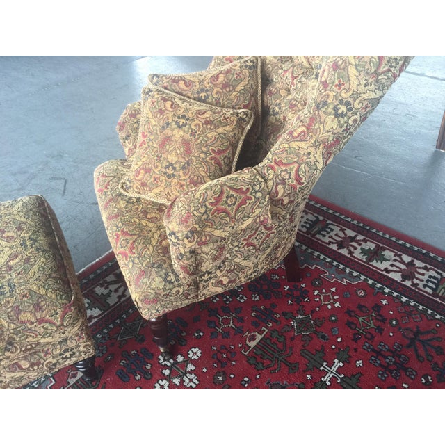 Calico Corners Custom Chair and Ottoman Chairish