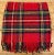 2020s Quintessential Rich Red Tartan Plaid Throw Made From Soft Merino Lambswool - From England For Sale - Image 5 of 12
