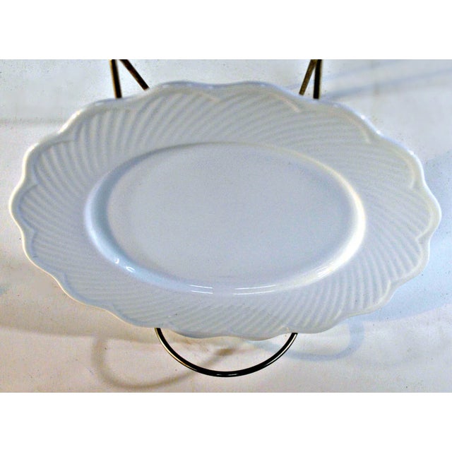 Dansk Dansk White Portugal Oval Candy Plate For Sale - Image 4 of 7