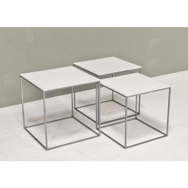 Early set of e. Kold christensen pk 71 nesting tables designer: poul kjærholm manufacturer: e. Kold christensen country:...