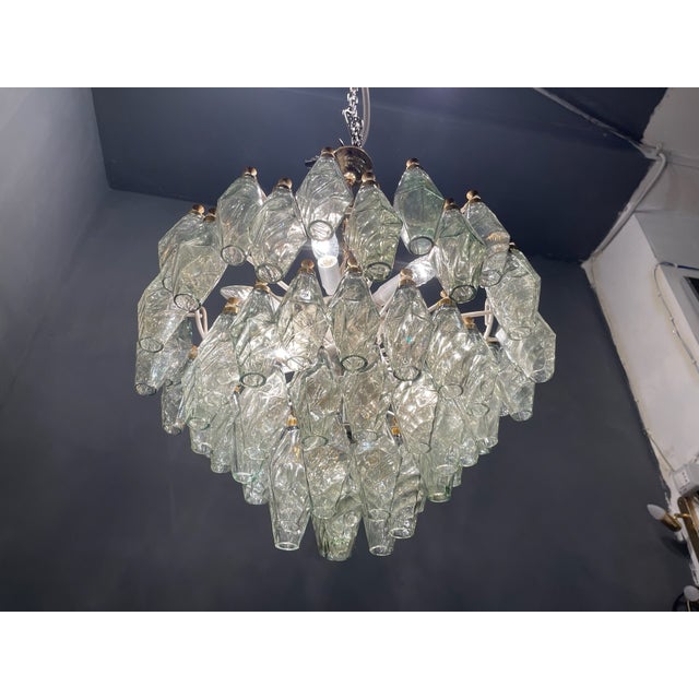 Murano Glass Polygon Chandelier, 1980s For Sale - Image 10 of 15