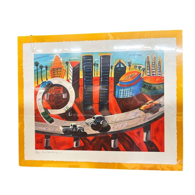 Frank Romero "Cheech's Downtown" Giclee Print Limited Edition Signed (9/190) For Sale - Image 4 of 4