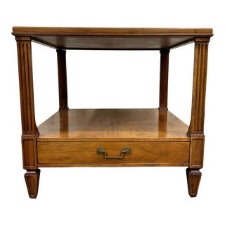 Vintage Baker Furniture Italian Provincial Style Side Table End Table Nightstand For Sale