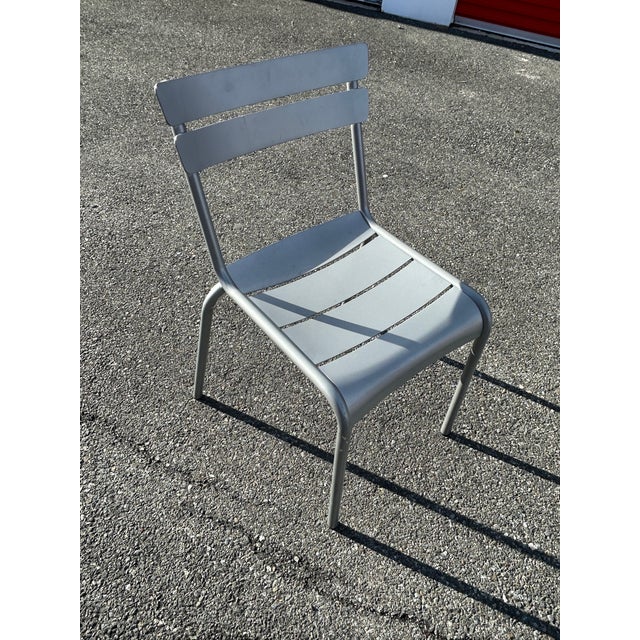 Beautiful Aluminum Patio Set With Stone Top Table and 6 Chairs ~ For Sale - Image 9 of 9