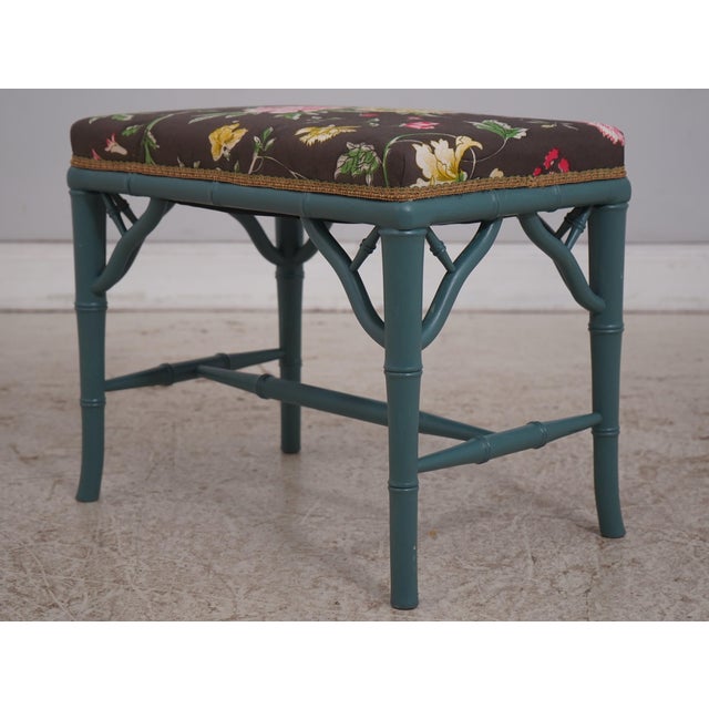 Beacon Hill Bamboo Form Chair & Ottoman For Sale - Image 15 of 18