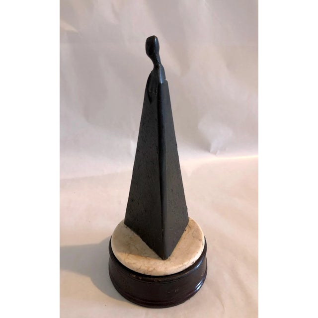 Sydney Kumalo, Sydney Kumalo Bronze Minimalist African Modernist Sculpture Figural Female Nude, 20th Century For Sale In Miami - Image 6 of 11