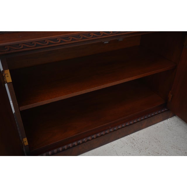Henredon Large Sliding Glass Door Breakfront For Sale In Philadelphia - Image 6 of 18
