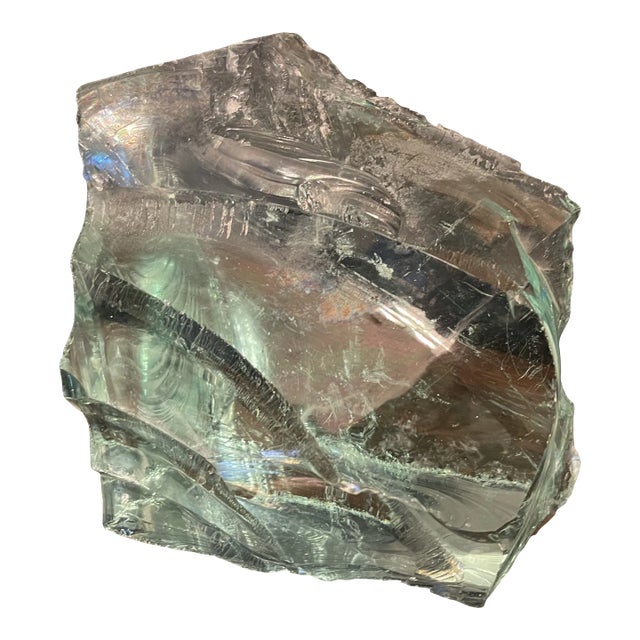 Early 20th Century Large Light Blue Slag Glass Cullet For Sale