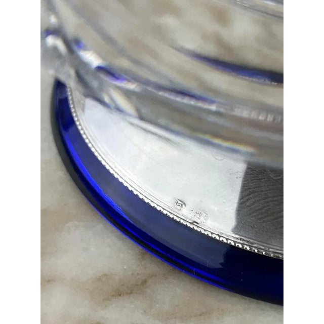 Bohemia Crystal and Sterling Silver Ashtrays, 1980s, Set of 2 For Sale - Image 6 of 10