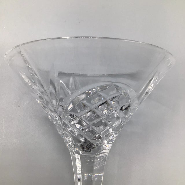 Dublin Cut Crystal Martini Glass by Godinger - 1 For Sale - Image 10 of 12