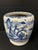 Ceramic Late 20th Century Japanese Art Porcelain Blue and White Jardinier With Mountain Scenery Design For Sale - Image 7 of 12