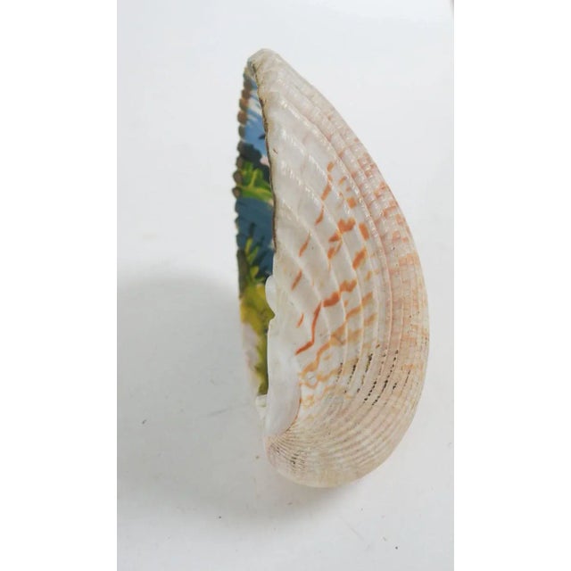 Traditional Vintage Mid 20th Century Hand Painted Sea Shell Souvenir Port Angeles Washington For Sale - Image 3 of 6