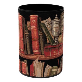 Library Tapestry Waste Bin For Sale