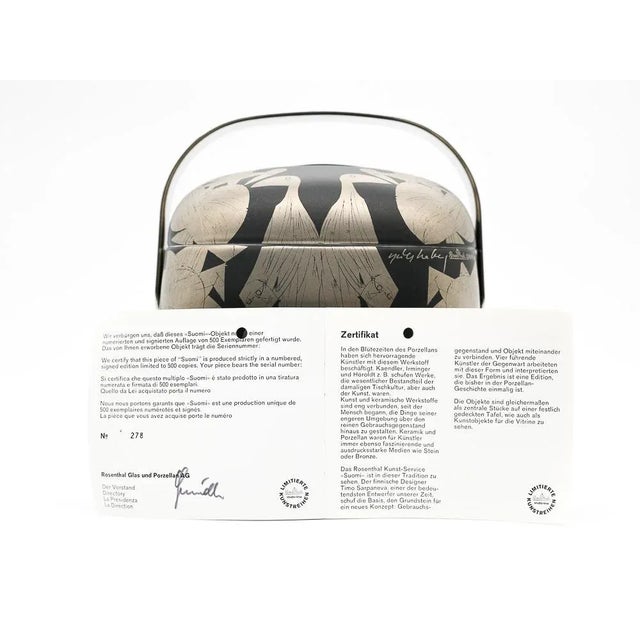 German Suomi Ice Bucket by Hap Grieshaber & Timo Sarpaneva for Rosenthal Studio-Line, 1970s For Sale - Image 13 of 14