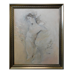 Jurgen Gorg "Breeze" Acrylic on Canvas Custom Framed Hand Signed Make Offer