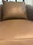 2010s Pair of René Cazares Holly Swivel Chairs Upholstered in South Hampton Charcoal Genuine Leather. For Sale - Image 5 of 7