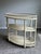 Late 20th Century Vintage McGuire Faux Bamboo 3 Tier Oval Bar Cart For Sale - Image 5 of 8