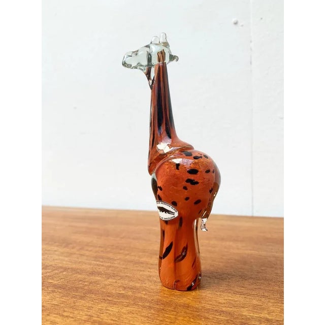 Vintage Handmade African Glass Giraffe from Ngwenya Glass For Sale - Image 3 of 18