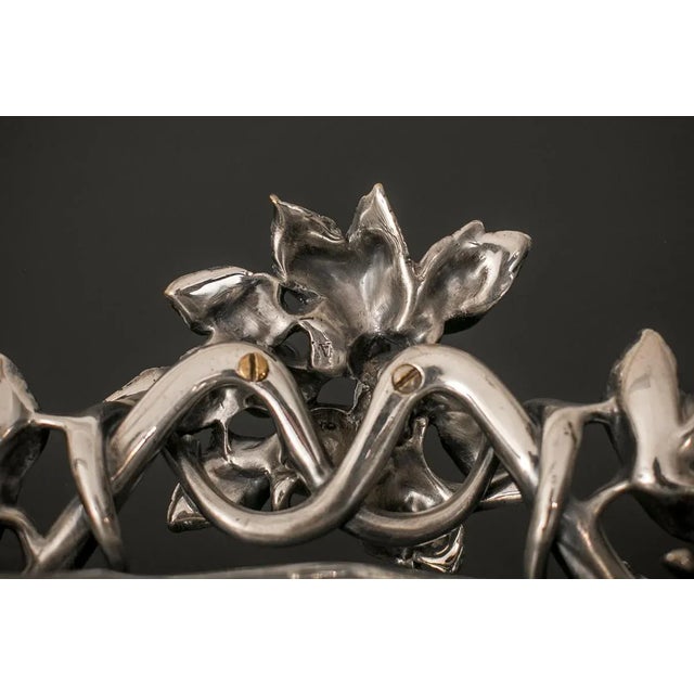 Antique Silver Plated Fruit Bowl For Sale - Image 5 of 9