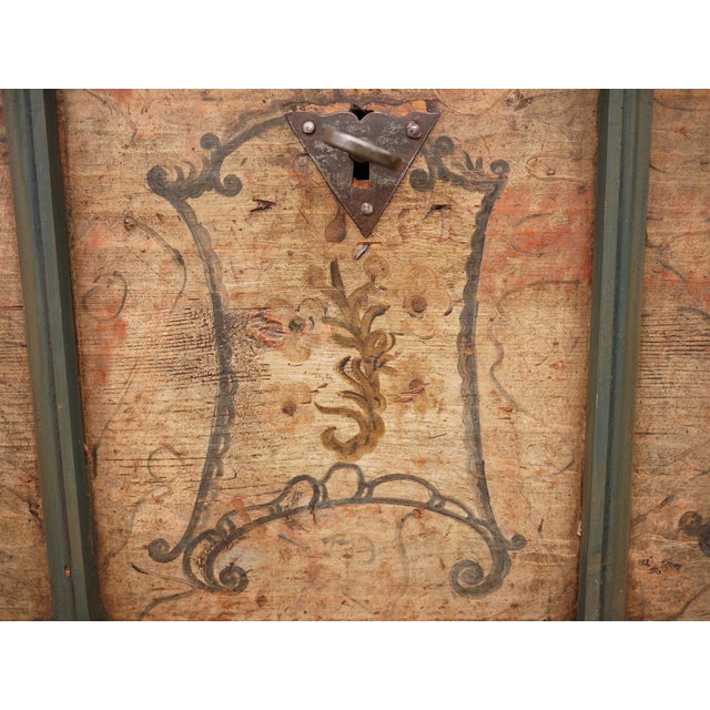 Tyrolean Painted Chest, 1791 For Sale - Image 11 of 18