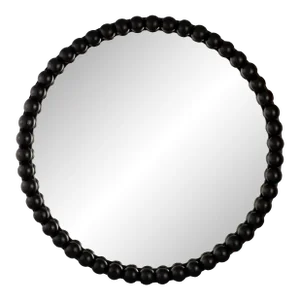 Baria Black Wooden Mirror