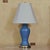Hollywood Regency Vintage Blue Porcelain Urn Lamp With Brass Base - Hollywood Regency For Sale - Image 3 of 18