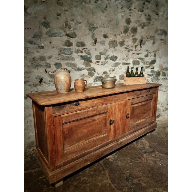 Antique French Oak Counter, 1800s For Sale - Image 13 of 18
