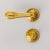 Set Of 2 Versailles Doré Brass Door Handles with Condamnation by Jérôme Bugara Dimensions: D 5 x W 13,2 x H 6 cm....