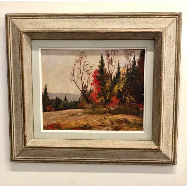 Vivian Walker 1903-1972 Canadian Impressionist Autumn Landscape Oil Painting For Sale - Image 9 of 9