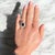 Art Deco Pompadour Ring, Platinum, Natural Sapphire and Diamonds This Pompadour ring, dating from the 1930s and crafted in...