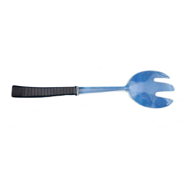 Mid-Century Modern Set Mid Century Modern Plastic Salad Serving Utensils, C1950s For Sale - Image 3 of 6