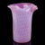 Mid-Century Modern Murano Fratelli Toso Opalescent Pink Bubbles Vintage Italian Art Glass Scroll Top Flower Vase With Label For Sale - Image 3 of 12