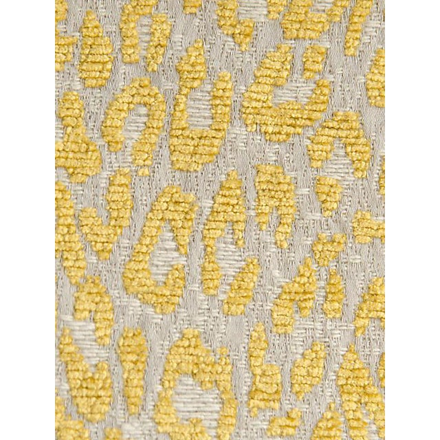 Sample, Scalamandre Leopard Misted Yellow Fabric Chairish