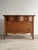 Brown Antique Oak Serpentine Chest With Original Casters and Brass Hardware For Sale - Image 8 of 17
