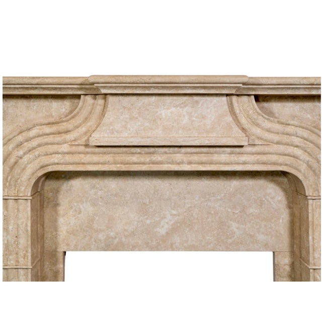 Italian Italian Travertine Mantel For Sale - Image 3 of 6