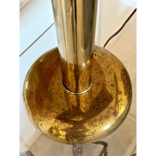 Paavo Tynell-Style Split Reed Table Lamp Organic Modern Brass Scandinavian-Style For Sale - Image 17 of 18