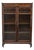 Arts & Crafts Mission Style Oak 2-Door Bookcase With Original Finish C1920 For Sale
