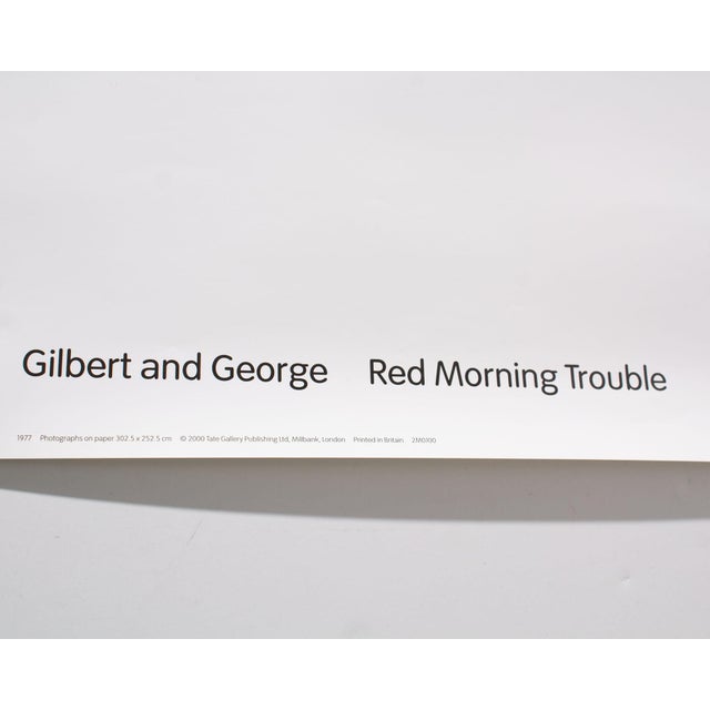 2000 “Red Morning Trouble” Tate Modern Poster by Gilbert and George For Sale In Indianapolis - Image 6 of 7