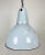 Industrial Industrial Grey Enamel Pendant Lamp from Polam, 1960s For Sale - Image 3 of 13