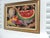 Boho Chic Vintage Brown & Red Framed Tapestry Still Life of Fruits For Sale - Image 3 of 5