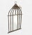 Brown Vintage Iron Bird Cage Parrot Antique Brown Heavy wall.mirror by Horchow For Sale - Image 8 of 9