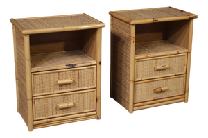 Italian Bedside Tables, 1980s, Set of 2