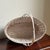 Late-20th Century White-Washed Splint Weave Wicker Gathering Basket For Sale - Image 11 of 12