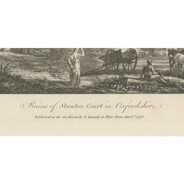 18th Century After Paul Sandby, Ruins of Stanton Court, Oxfordshire, 1778, Engraving For Sale - Image 5 of 12
