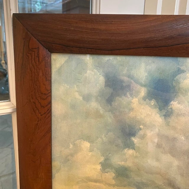 Paint Listed British Artist Bernard Harper Wiles 1883-1966 - Signed Framed Original Watercolor Painting of a Family and a Sailboat on the Water in England For Sale - Image 7 of 12